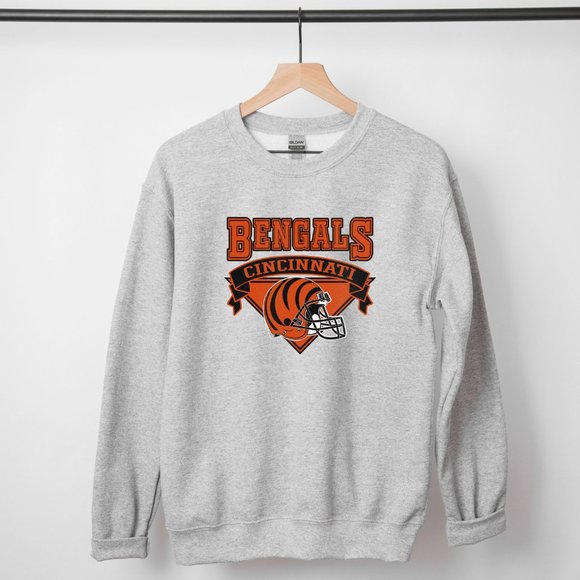 Cincinnati Bengals Sweatshirt, Bengals Sweatshirt, Cincinnati Bengals Crewneck - Picture 2 of 2